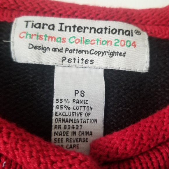 Tiara International Christmas Collection 2004 Sweater PS Cardigan - Picture 4 of 7